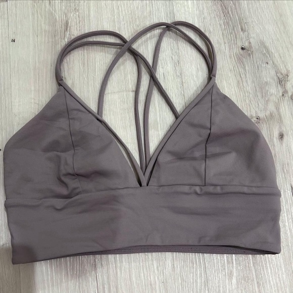 Lululemon Grey Triangle Racerback Bra - Picture 2 of 2